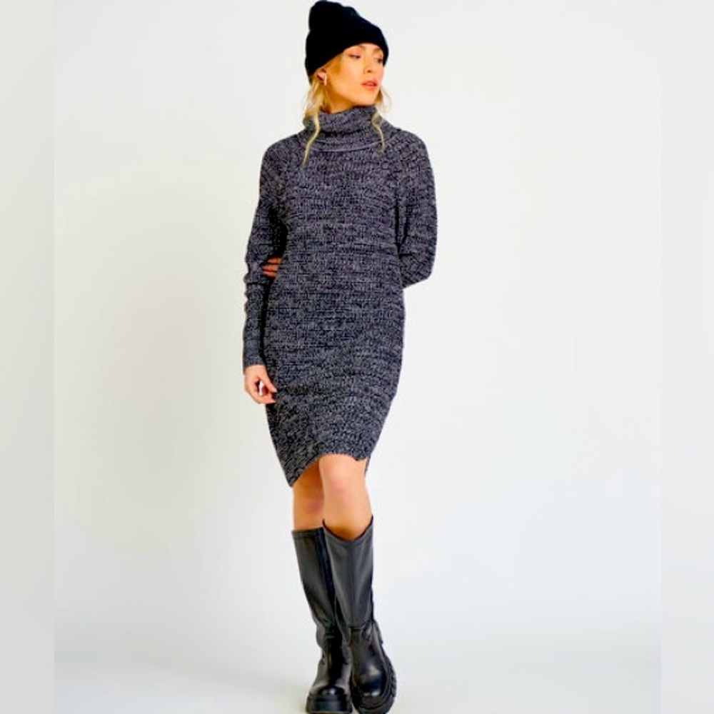 NWOT Dex Black Sweater dress
